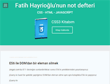 Tablet Screenshot of fatihhayrioglu.com